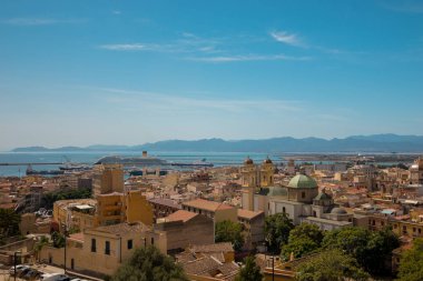 Eski şehir Cagliari, Sardinya, İtalya