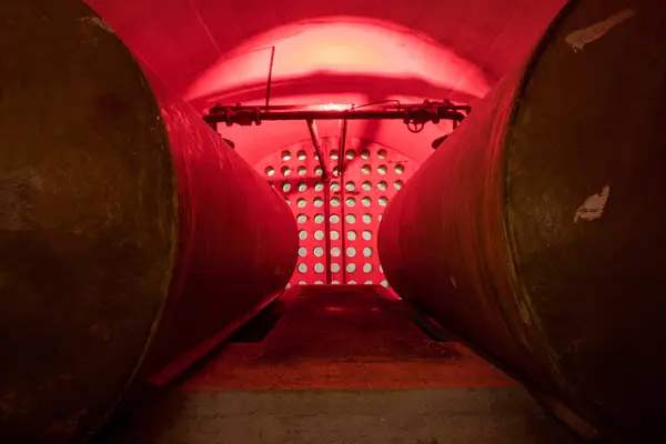 Stock image Abandoned submarine tunnels in Kotor bay, Montenegro