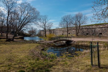 Suomenlinna, Helsinki, Finlandiya 'daki doğa ve kale