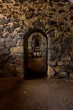 Suomenlinna, Helsinki, Finlandiya 'daki doğa ve kale