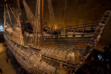 Müzedeki Vasa gemisi, Stockholm, İsveç