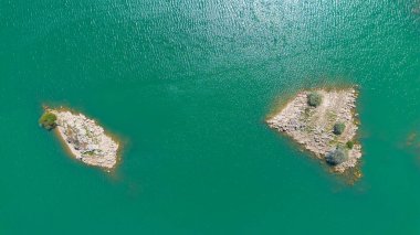 Karadağ 'ın Niksiç kentindeki Tuzlu Göl