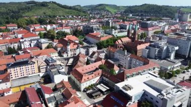 Slovenya 'nın Maribor kentinin insansız hava aracı görüntüsü