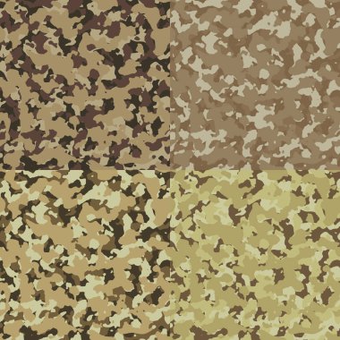 Sarı askeri kamuflajın kusursuz deseni. Klasik ordu kamuflajı. Soyut ordu ve kamuflaj süsü. Ordu ya da avcılık için maskeli tasarım. Vektör askeri kusursuz iz