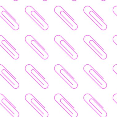 Basit, pürüzsüz pembe ataç deseni. Vektör illüstrasyonu