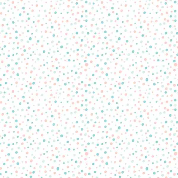 Benekli nokta hassas, pürüzsüz deseni şekillendirir. Pembe ve mavi noktalı desen. Kağıt, kapak, kumaş, iç dekorasyon ve tekstil için pastel renkler tasarla. Vektör illüstrasyonu