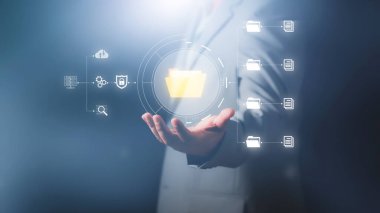 DMS, Belge Güvenlik Konsepti. Belge yönetim sistemi, veri şifreleme. Çevrimiçi belge veritabanı ve dijital dosya depolama. Bulut hesaplama sistemi ağına dosya erişimi için giriş yap.