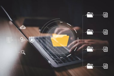 Belge Yönetim Sistemi (DMS), İşadamı kağıdı aramak, depolamak, arşivlemek ve azaltmak için dijital belgeleri kullanır. Kâğıtsız ofis için çözüm. Dijital iş güvenliği süreci.
