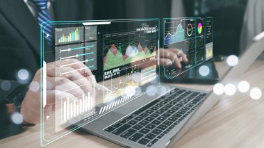 2025, İşletme, Dijital Dönüşüm Teknolojisi Stratejisi, Analiz ve Veri Yönetimi Sistemi ile çalışan Grafik Analisti, KPI 'nin veritabanına bağlı olduğu bir rapor hazırla.