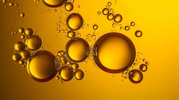Cooking oil bubbles background. Concept and idea of saturated fat.