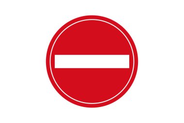 No enter sign. Vector illustration.