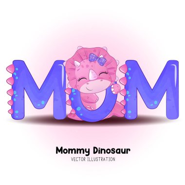 Annemin suluboya resimlerini çizdiği karalama dinozoru.