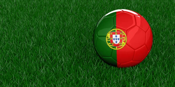 Portugal Futebol Nacional Com Padrão Bandeira País Copa Mundo 2022 — Fotografia de Stock