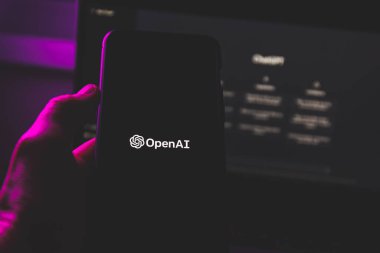 ChatGPT on computer. Chat GPT is artificial intelligence AI chatbot which was launched by OpenAI. High quality photo