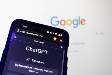 Vilnius, Lithuania - 2023 February 13: OpenaAI ChatGPT, Microsoft Bing and Google Bard on screens.