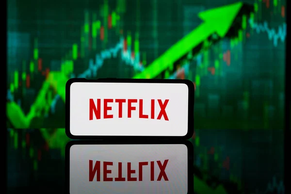 Nueva York Estados Unidos América 2023 Marzo Netflix Company Stock — Foto de Stock