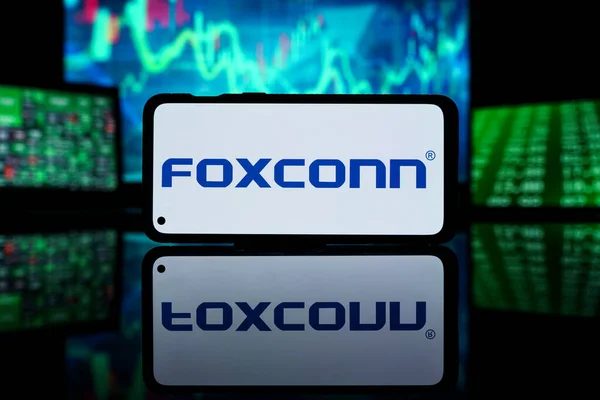 New York Usa 2023 März Foxconn Geht Die Börse Foxconn — Stockfoto