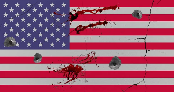 Mass Shooting Concept Gun Law America Guns Politics United States — Stock Photo, Image