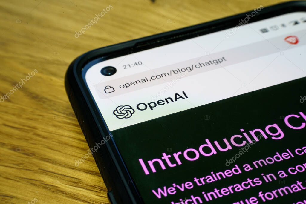 Kaunas, Lithuania - 2023 June 13: OpenAI logo on smarthpone. High quality photo