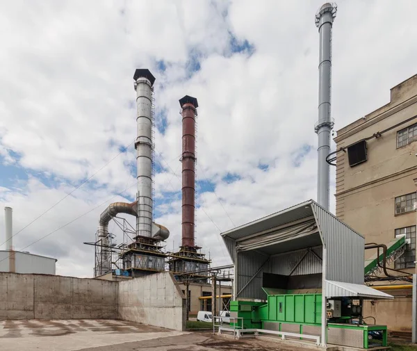 Електростанції Димоходи Промисловий Ландшафт Високоякісна Фотографія — стокове фото