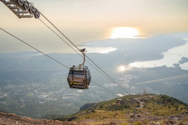 Kotor, Karadağ - 6 Eylül 2023: Kotor Cable Karadağ. Yüksek kalite fotoğraf