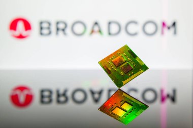 New Jersey, Amerika Birleşik Devletleri - 5 Şubat Broadcom mikroçip yarı iletken teknolojisi