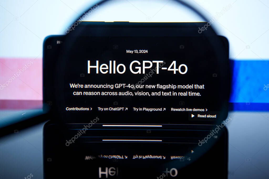 London, UK - May 16 2024 : App of ChatGPT GPT-4o displayed on screen. GPT-4o is a specialized variant of OpenAIs GPT-4 model designed specifically for generating images from text prompts