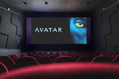 Sinemada ekranda Avatar filmi var. Paris, Fransa - 4 Kasım 2024