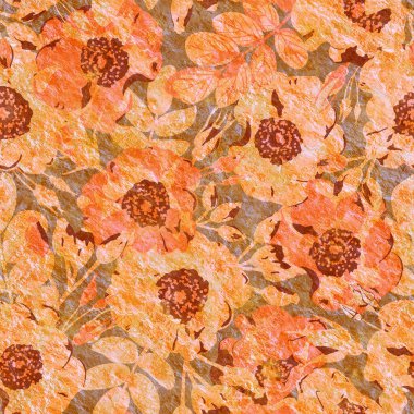 Çiçek süsü ile kusursuz bir geçmişi var. Geçmişe dönüş. Raster çizimi ambalaj tasarımı, ambalaj kağıdı, kartpostal. Kumaş ve kağıda yazdırma kalıbı.