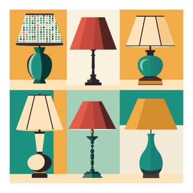 Tasarım için Retro Tablo Lambası Ayarları