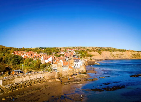 stock image A view of Robin Hood's Bay, a picturesque old fishing village on the Heritage Coast of the North York Moors, UK