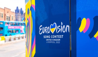 2023 Eurovision Şarkı Yarışması 'nın afişi, Liverpool, İngiltere' de yapılacak olan Şarkı Yarışması