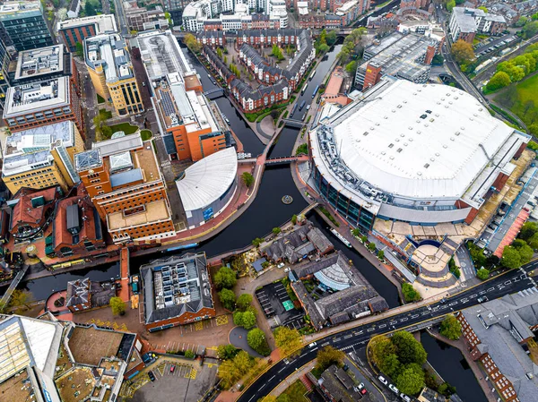 Widok Powietrza Birmingham Duże Miasto Regionie West Midlands Anglii Wieloma — Zdjęcie stockowe