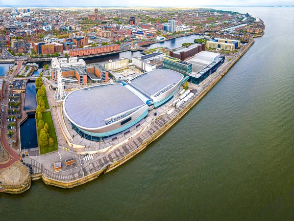 Waterfront Liverpool Arena Inglaterra — Foto de Stock