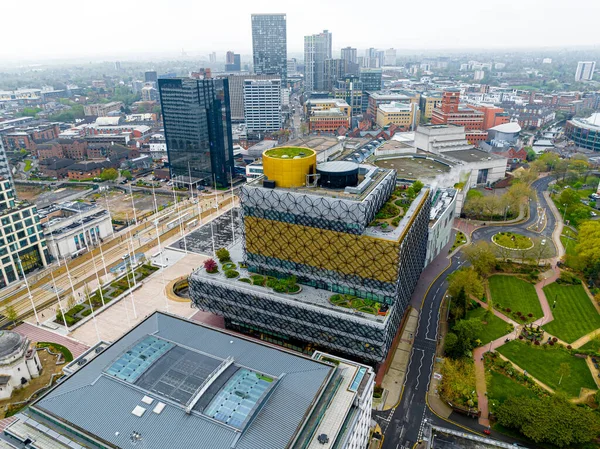 Vedere Aeriană Orașului Birmingham Oraș Important Din Regiunea West Midlands — Fotografie, imagine de stoc