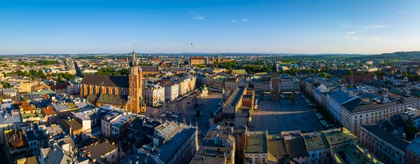 Vista Aérea Cidade Velha Cracóvia Polónia Europa — Fotografia de Stock