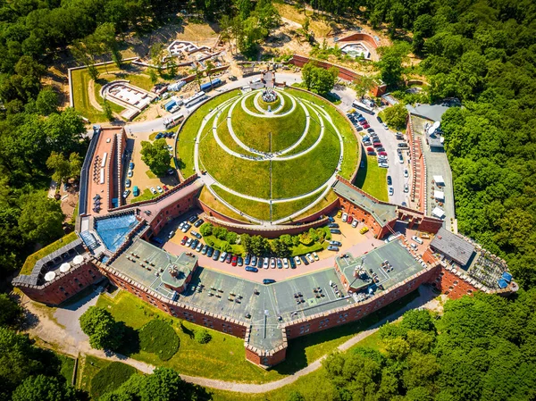 Aerial View Kosciuszko Mound Krakow Poland Europe — Stock Photo, Image