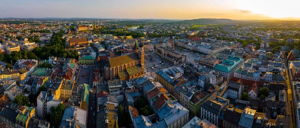 Aerial View Old Town Krakow Poland Europe — Stock Photo, Image