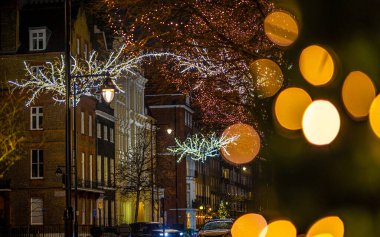 Londra 'nın Belgravia' sı Noel için süslendi, İngiltere