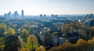 Londra 'daki Lambeth Sarayı' nın havadan görünüşü, Canterbury Konutu 'nun Başpiskoposu, İngiltere