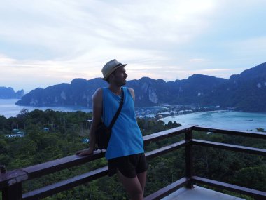 young man in phi phi viewpint