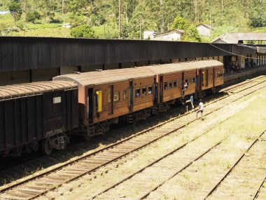 Sri Lanka 'daki tren istasyonu.