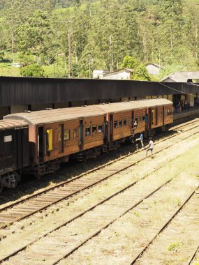 Sri Lanka 'daki tren istasyonu.