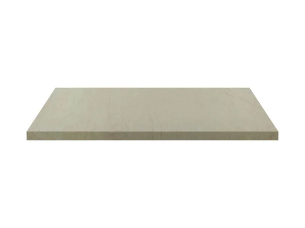 Stock image abstract cement shelf isolated on white. 3D illustration with clipping path.