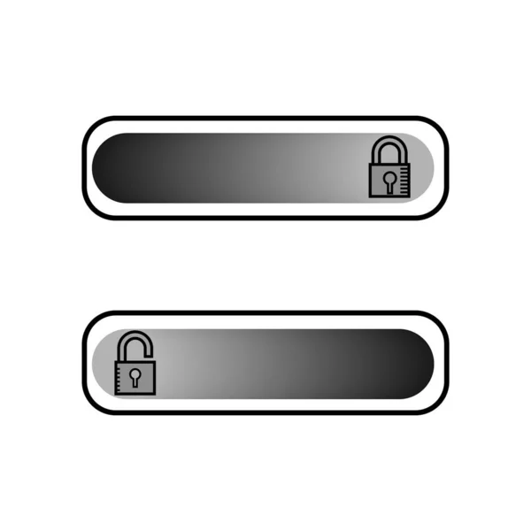 Senha Vetor Ícone Signo Ilustração Proteção Símbolo Logotipo Segurança Conjunto — Vetor de Stock