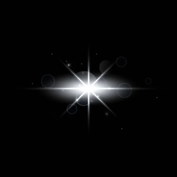 Nötter För Bakgrund Galactic Flare Lins Effekt Lysande Ljus Bild — Stockfoto