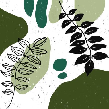 Soyut şekilli kusursuz bir desen. Tasarım için el çizimi vektör çizimi. beyaz arkaplan.