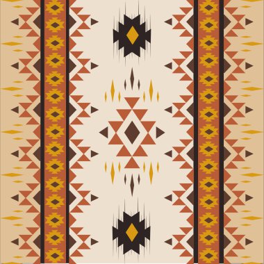 Etnik, pürüzsüz bir model. Kumaş üzerine nakış. Kabile süsü. Soyut renkli kumaş geometrik desenli dikişsiz çiçek rengi doğulu. Kusursuz desen. Kumaş için tasarım. arkaplan 
