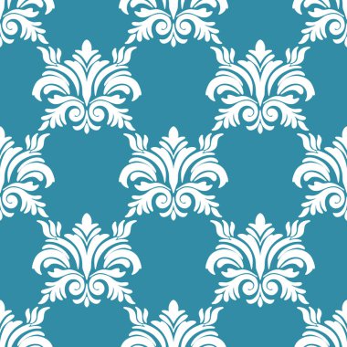 Damask kusursuz desen elementi. Vector klasik lüks, eski moda İspanyol süsü, duvar kağıtları, tekstil, ambalaj için kraliyet Victoria dönemi kusursuz dokusu. Klasik, zarif, çiçekli barok şablonu..