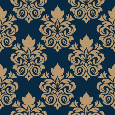 Tasarım için kusursuz damaske deseni. Siyah ve beyaz vektör çizimi. Zarif tekstil tasarımı için vektör çizimi.